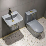 Bathroom Sink & Toilet Combo - 图片 2