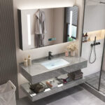 Bathroom vanity cabinet set