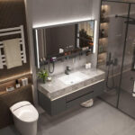 Bathroom vanity cabinet set